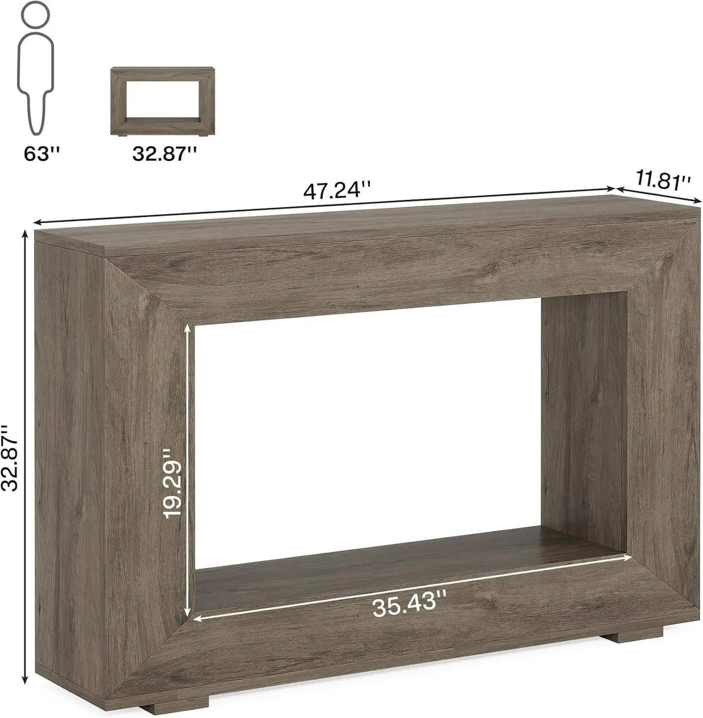 Hign-concerned Farmhouse Console Table With Storage Entryway