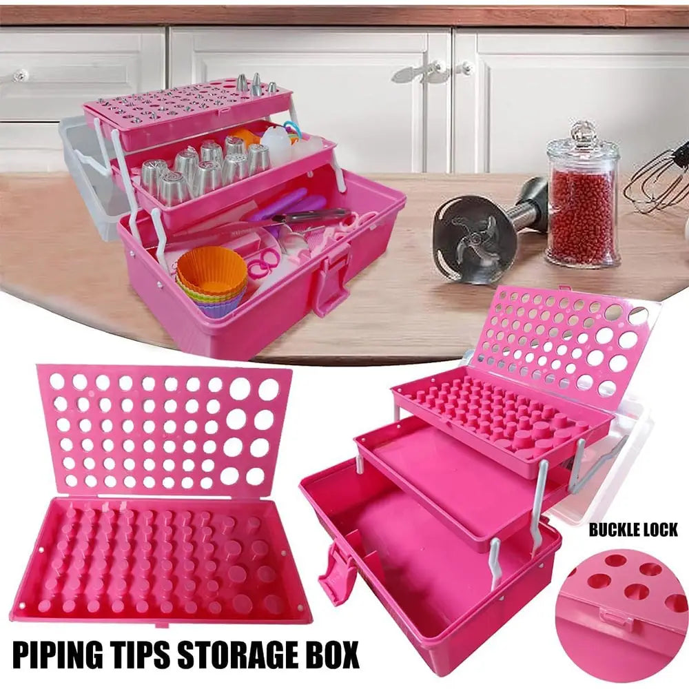 Feature 359Pcs Cake Decorating Set With 66 Tips Piping Bags