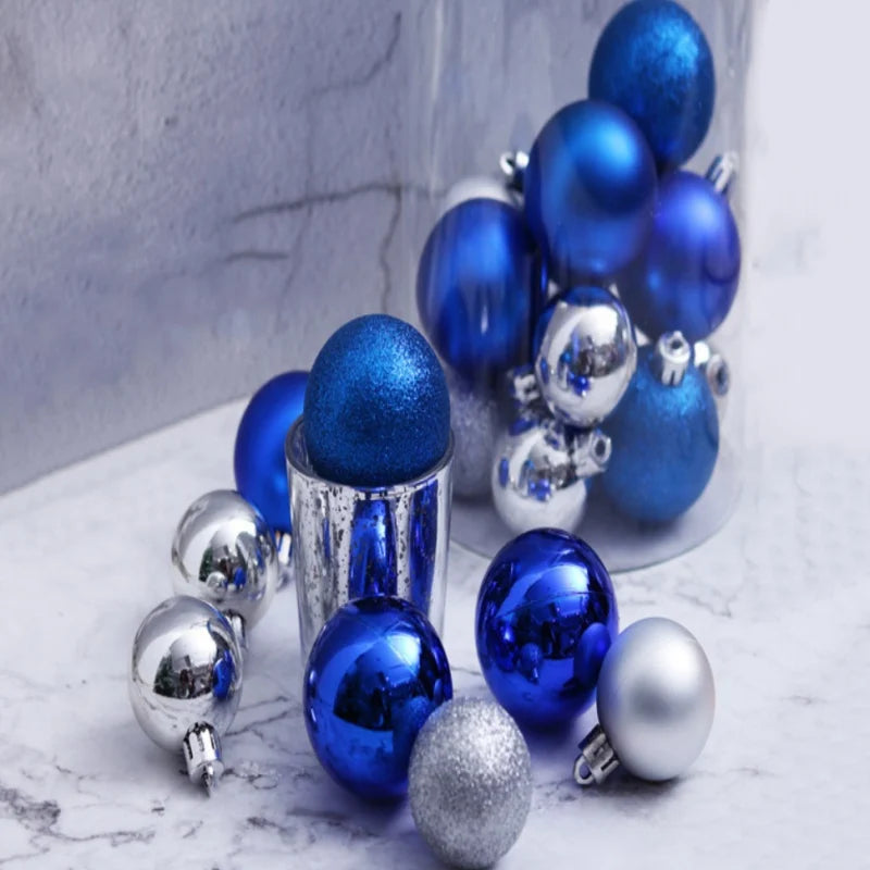 Christmas Ball Ornaments Set 24 Pieces For Tree Decoration
