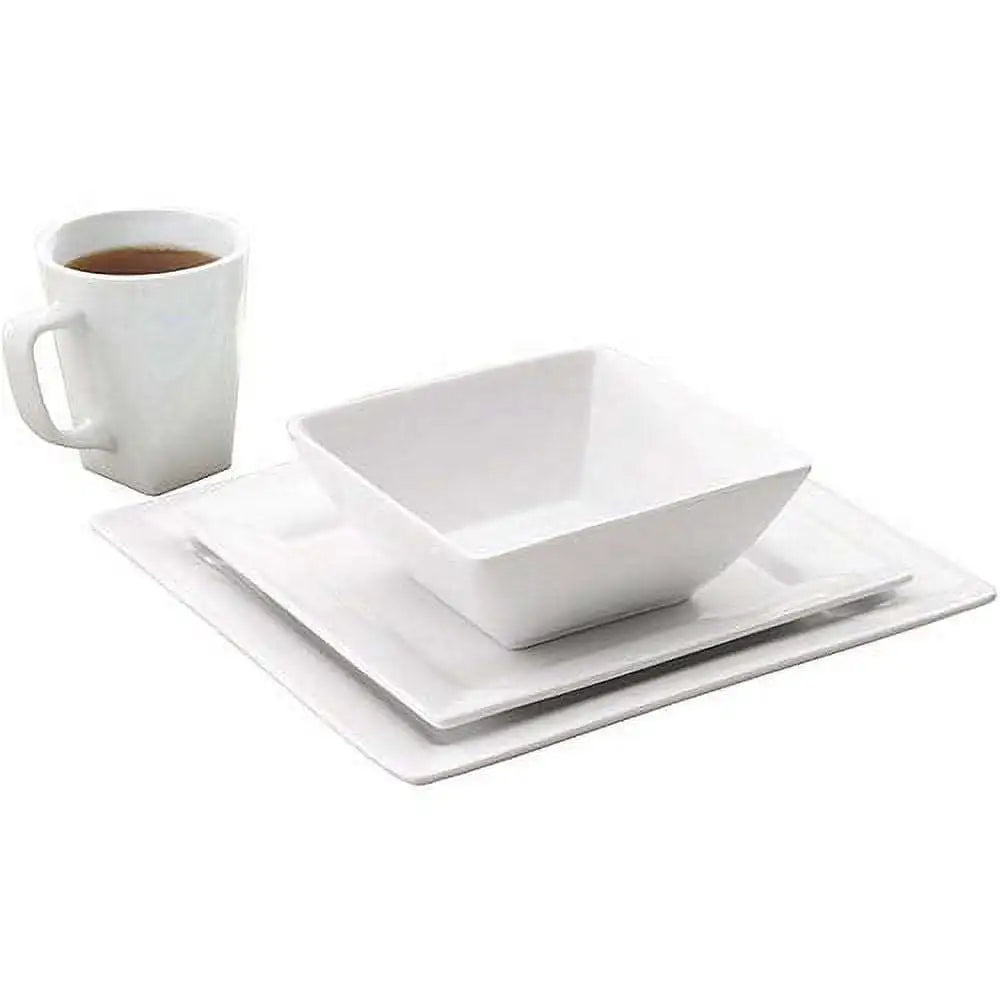 Hignconcerned Square Porcelain Dinnerware Set Oven Safe