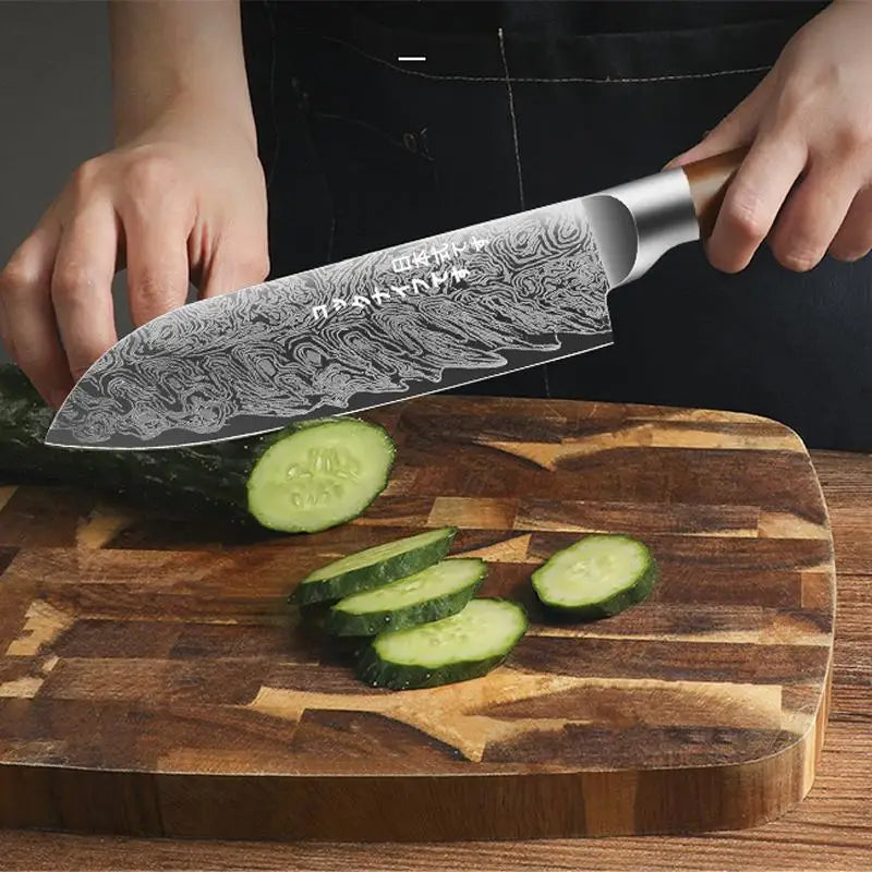 Japanese Style 4-Piece Kitchen Knife Set Stainless Steel Chef Knives