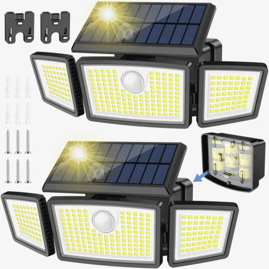 SZRSTH Solar Lights Outdoor - 225LED Motion Sensor Flood Lights