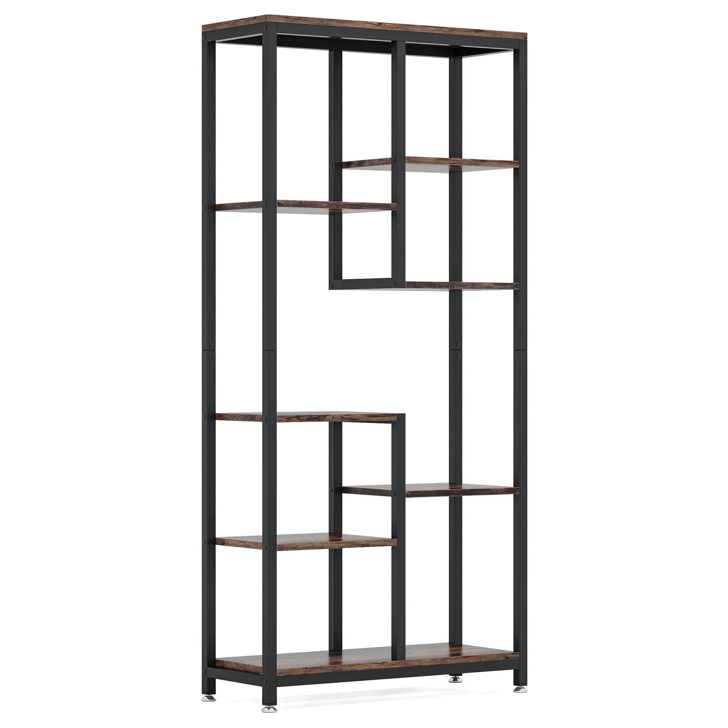 Tribesigns 6 Tier Tall Bookshelf Industrial Open Bookcase