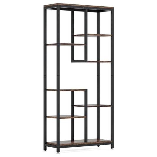Tribesigns 6 Tier Tall Bookshelf Industrial Open Bookcase