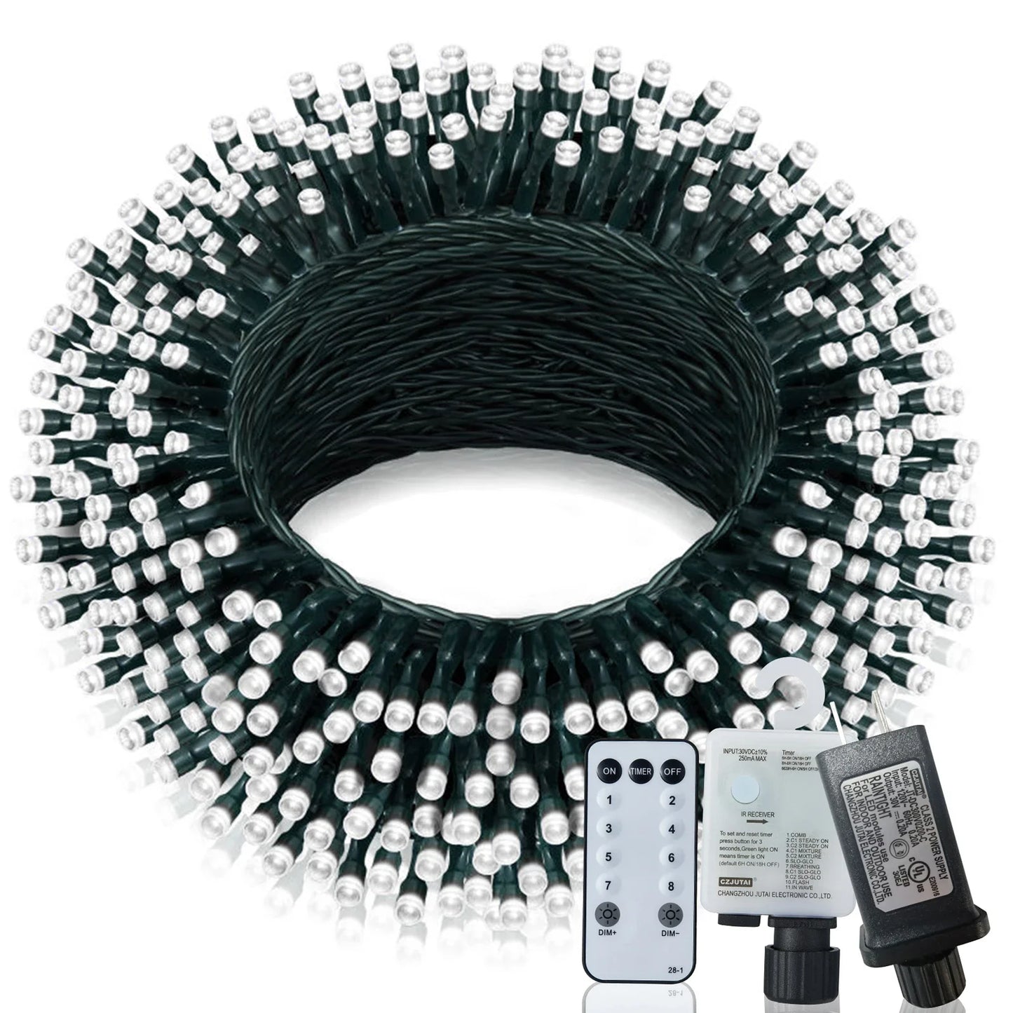 NoHign Christmas Lights Waterproof String 8 Modes Timer