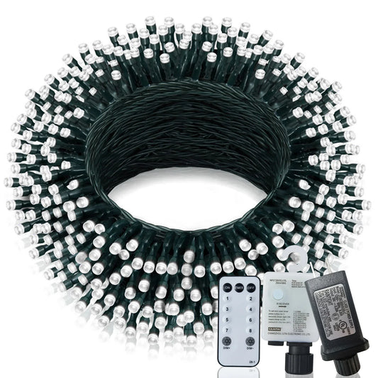 NoHign Christmas Lights Waterproof String 8 Modes Timer