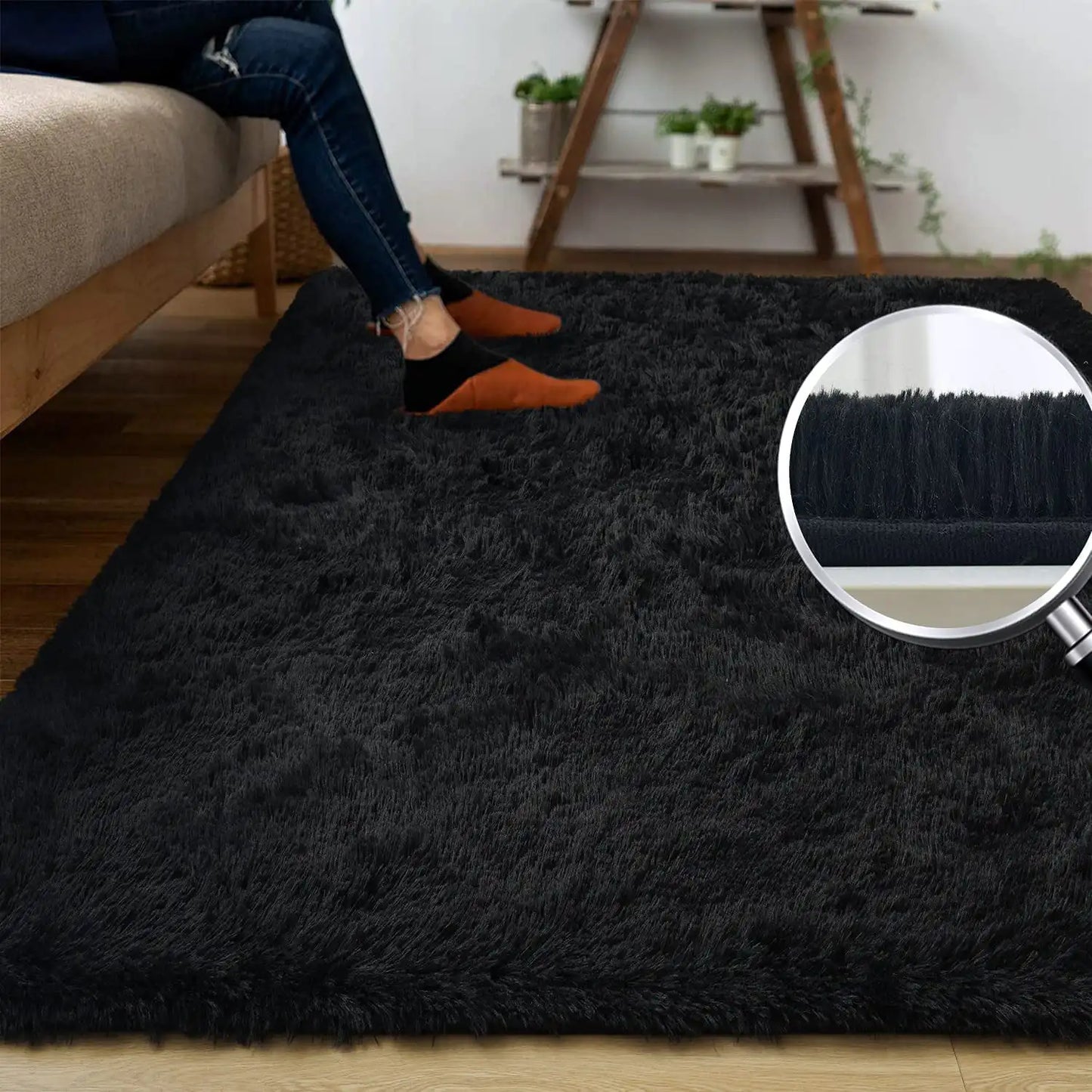 Fluffy Rug Indoor Plush Soft Carpet for Living Room Area Rug