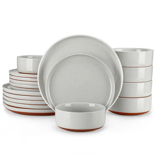Malacasa Tara Stoneware Dinner Set Ceramic Tableware