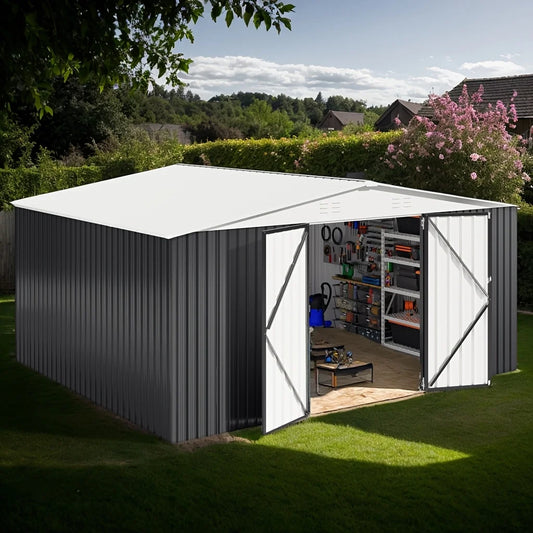 Polar Aurora Galvanized Steel Storage Shed Lockable Hasp