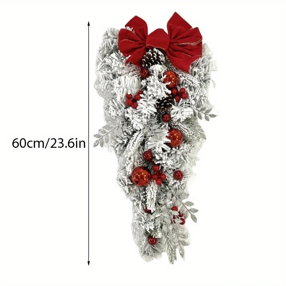 CN Zhejiang Christmas Teardrop Swags Front Door Decorations