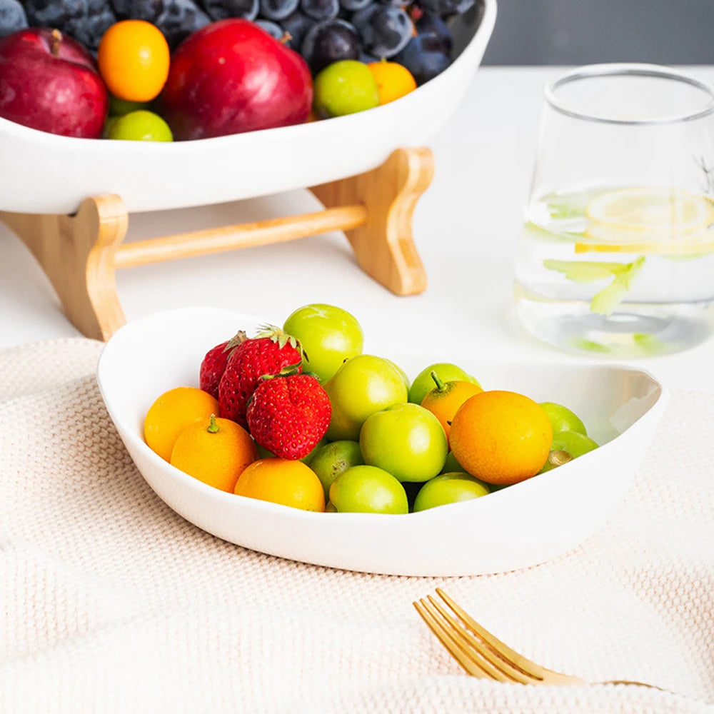 Hign-concerned 3 Layer Fruit Plate Plastic Snack Dish Stand