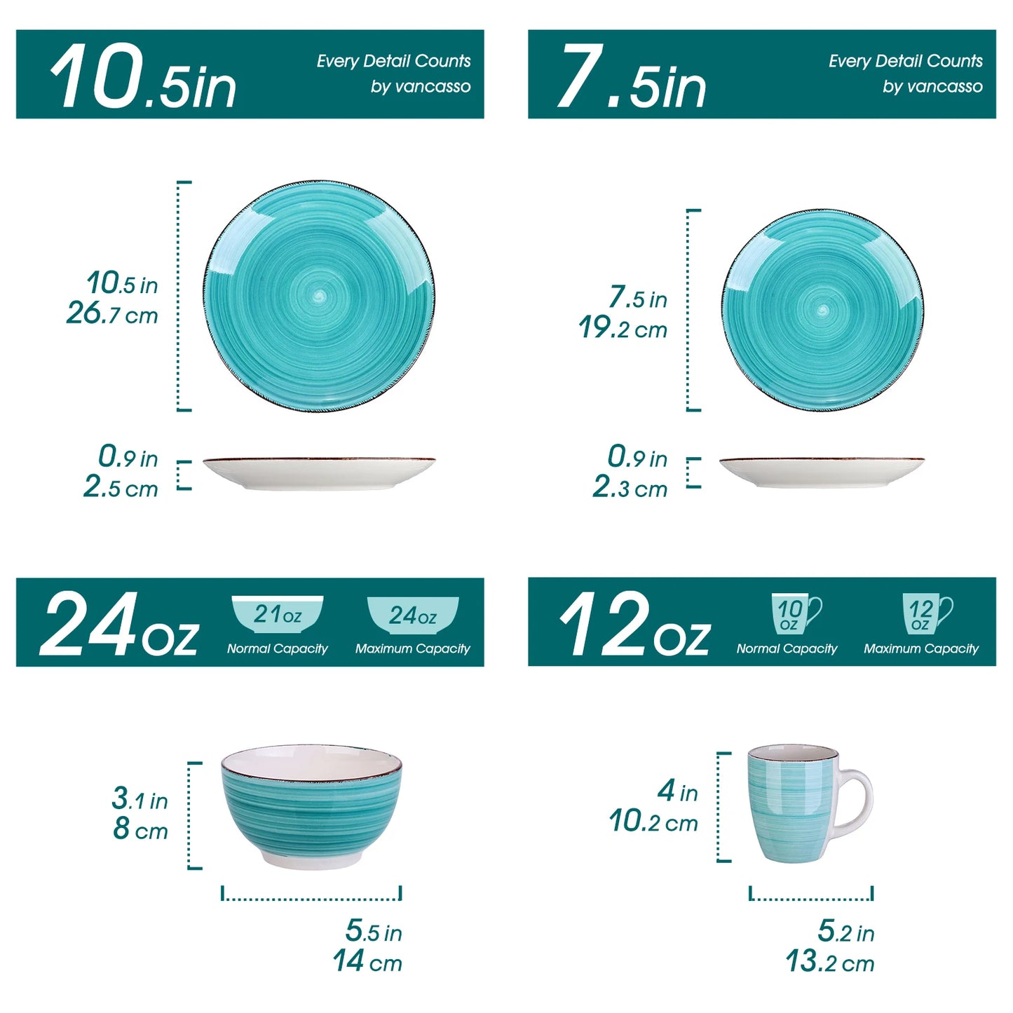 Malacasac Bella T Porcelain Dinnerware Set 16 32 48 Pieces