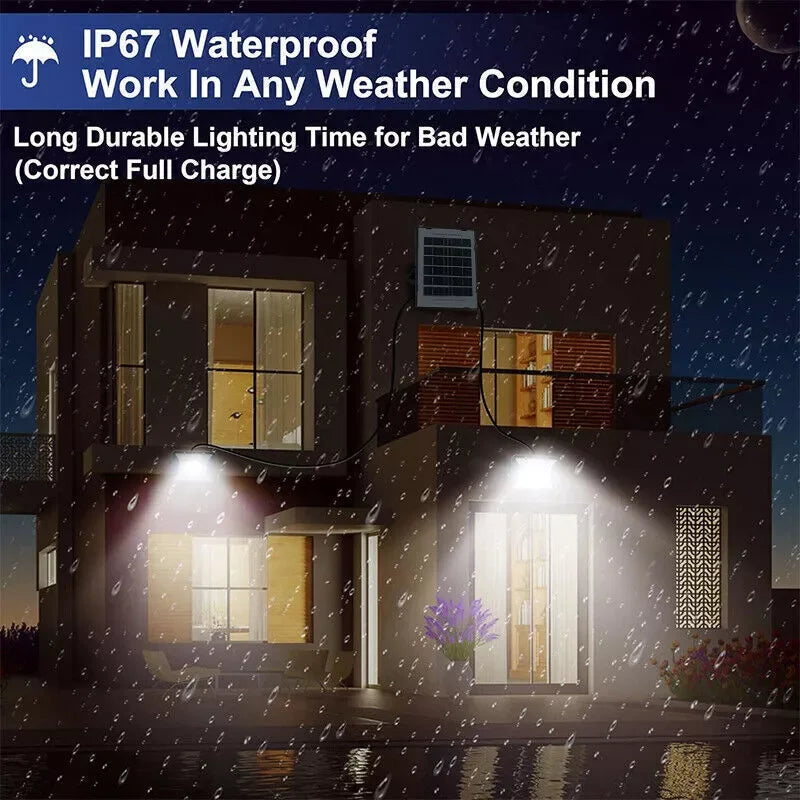 300W Solar Street Light Dusk To Dawn Outdoor LED Flood Lamp