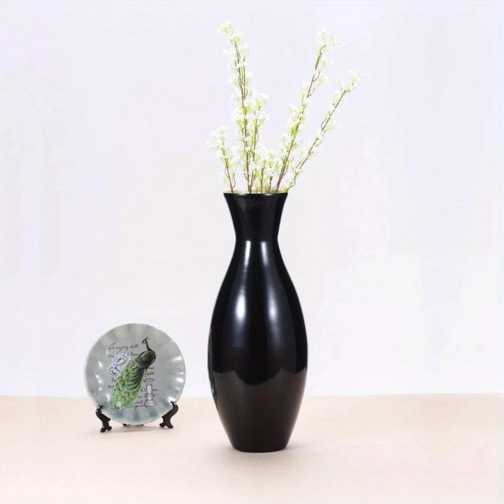 Hign Concerned Handcrafted Bamboo Floor Vase Teardrop