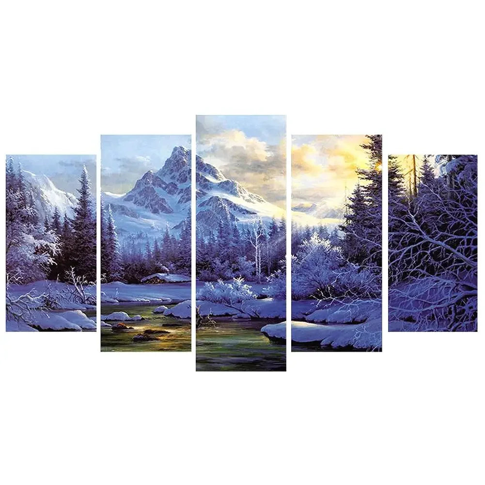 Canvas Seaside Sunset Diamond Painting 5D Full Round Kit