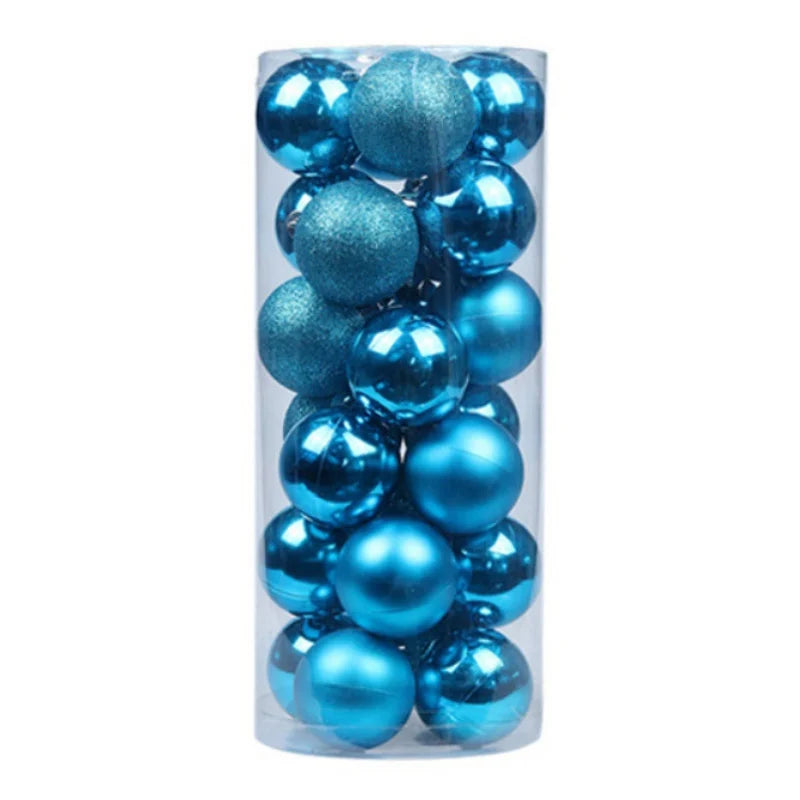 Christmas Ball Ornaments Set 24 Pieces For Tree Decoration