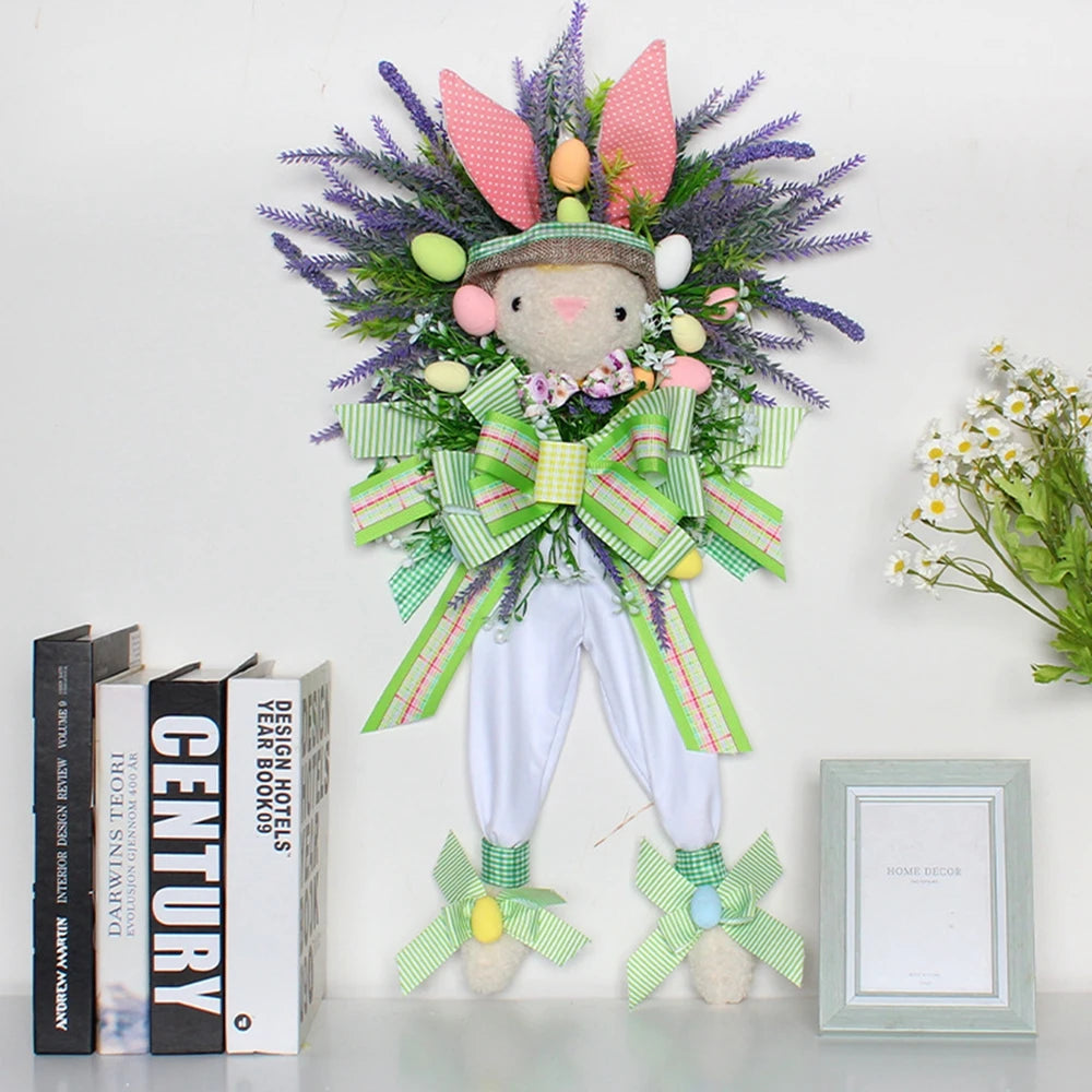 Guangdong Easter Bunny Wreath Decor For Spring Indoor Use