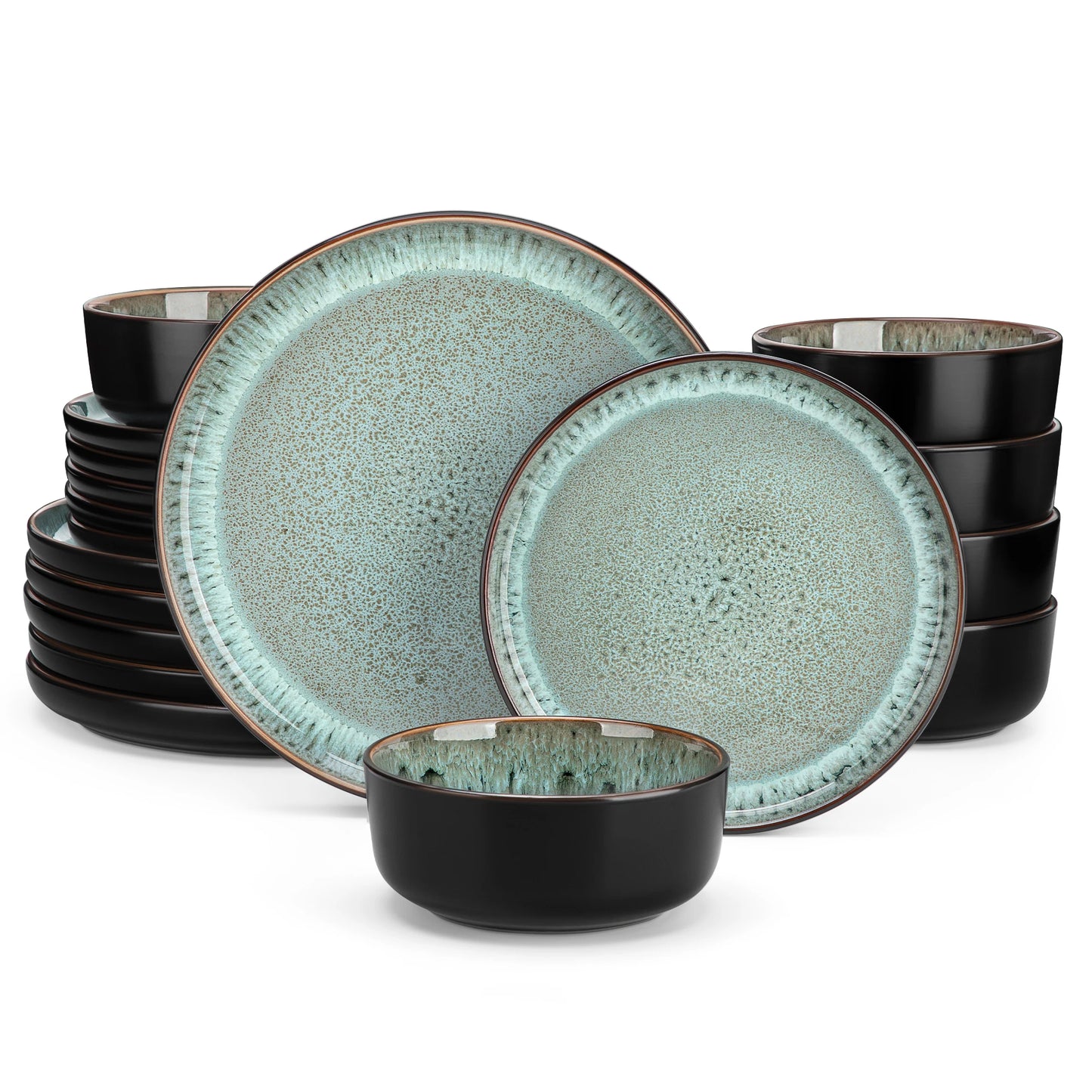 Malacasa Ceramic Dinnerware Set Complete Tableware For Six