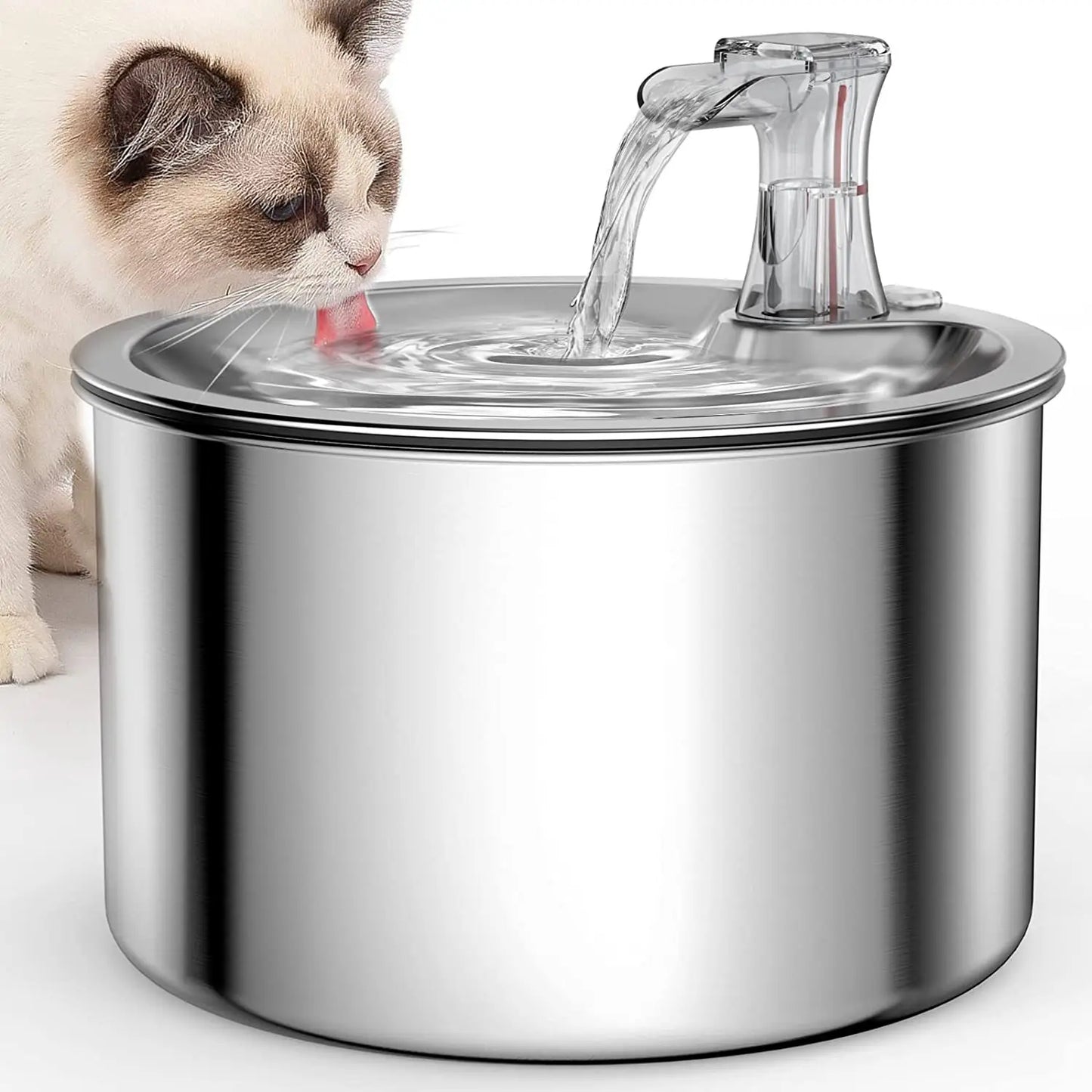 NPET Stainless Steel Pet Water Fountain Automatic Sensor