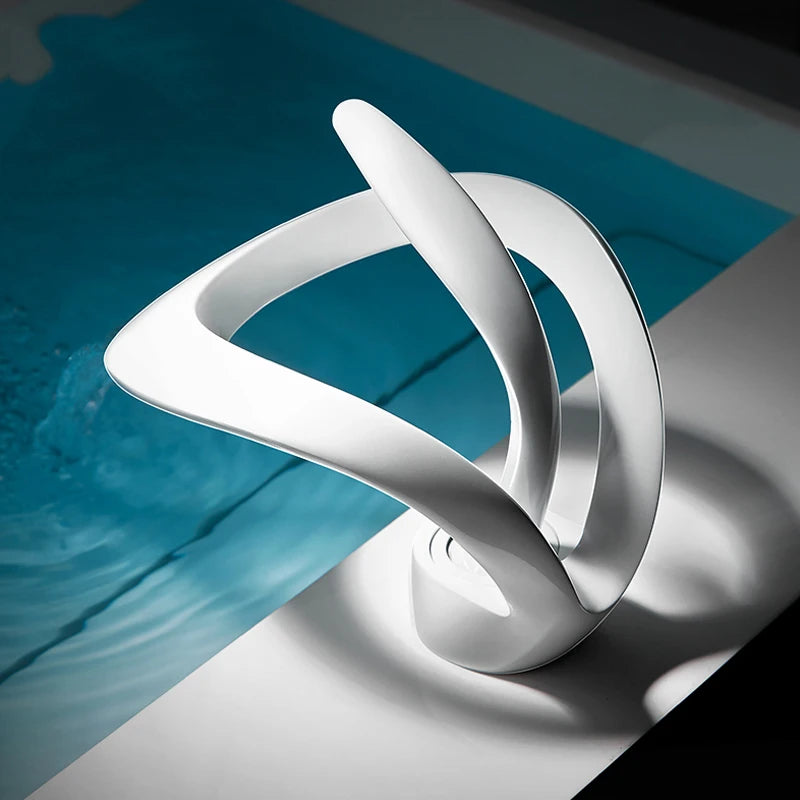 Wanmivezlo Waterfall Deck Mounted Basin Faucet for Bathroom