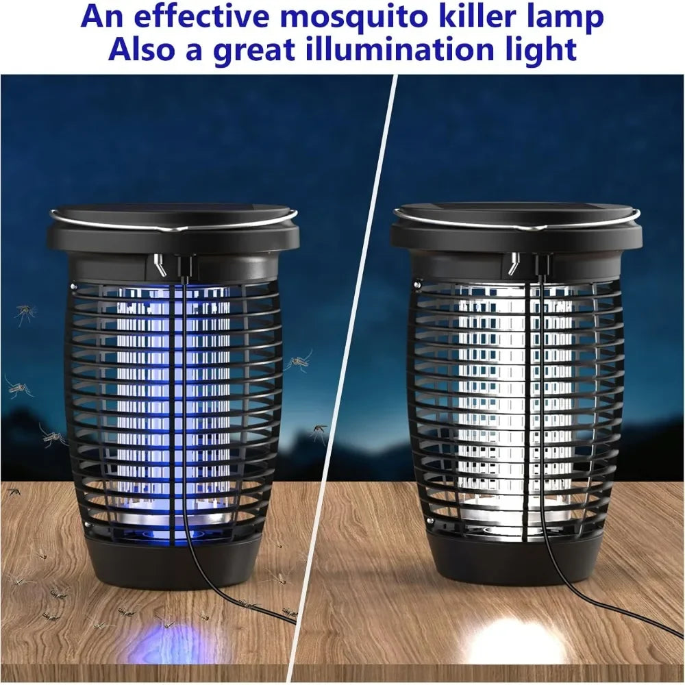 AISITINH Solar Bug Zapper 2 in 1 Mosquito Killer Lamp