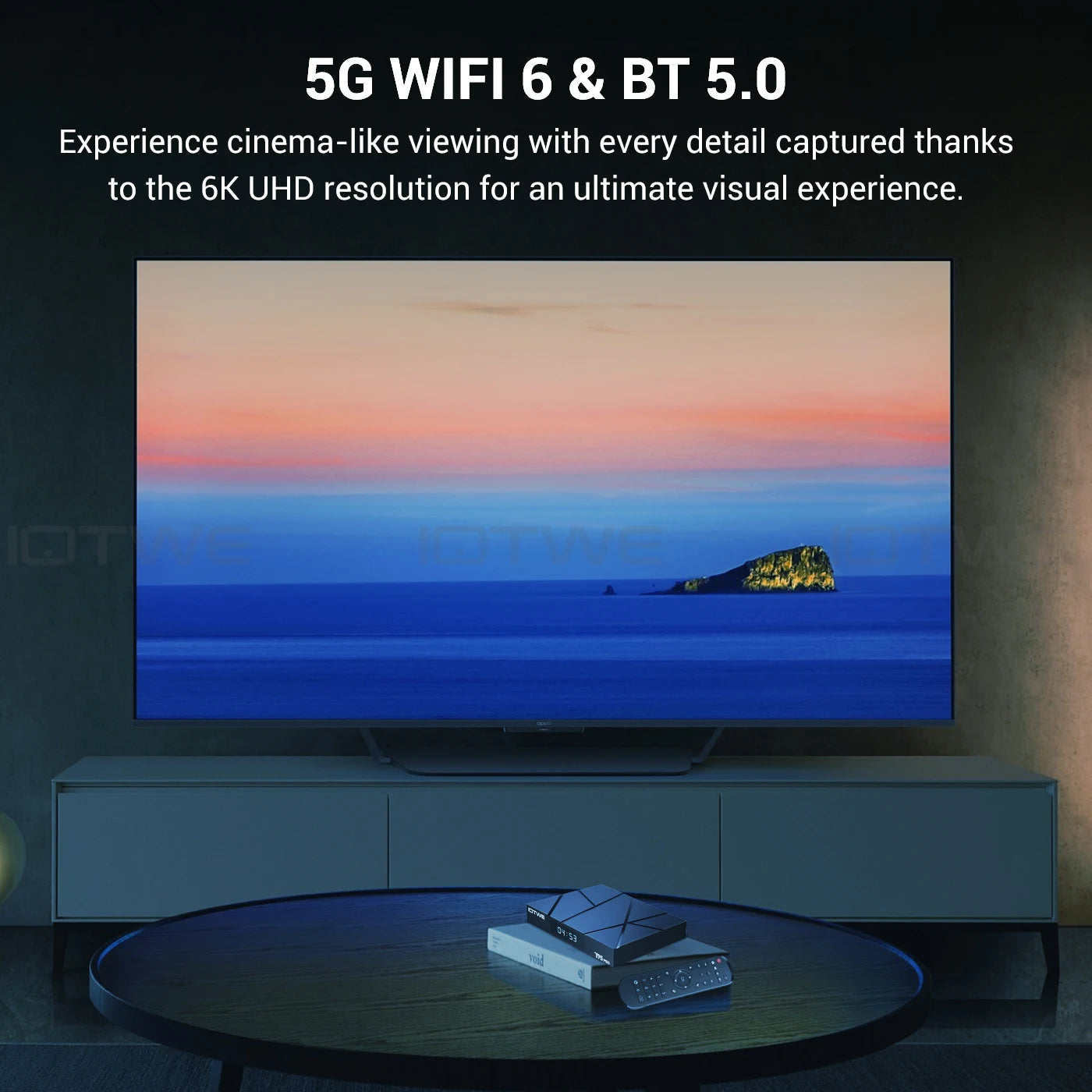 Android 13 H618 T95Pro Smart TV Box 4GB RAM 128GB Storage Quad Core 6K HD Media Player WiFi 6 Bluetooth 5.0