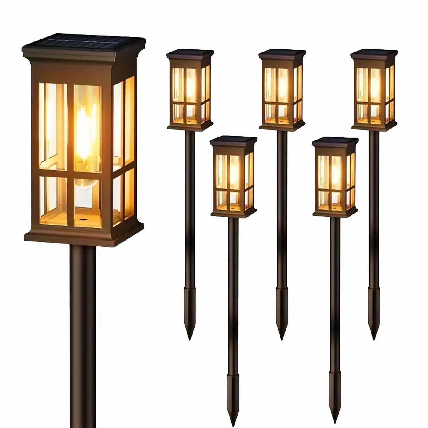 2/6/8 Pack Solar Pathway Lights - Super Bright Outdoor Solar Lights