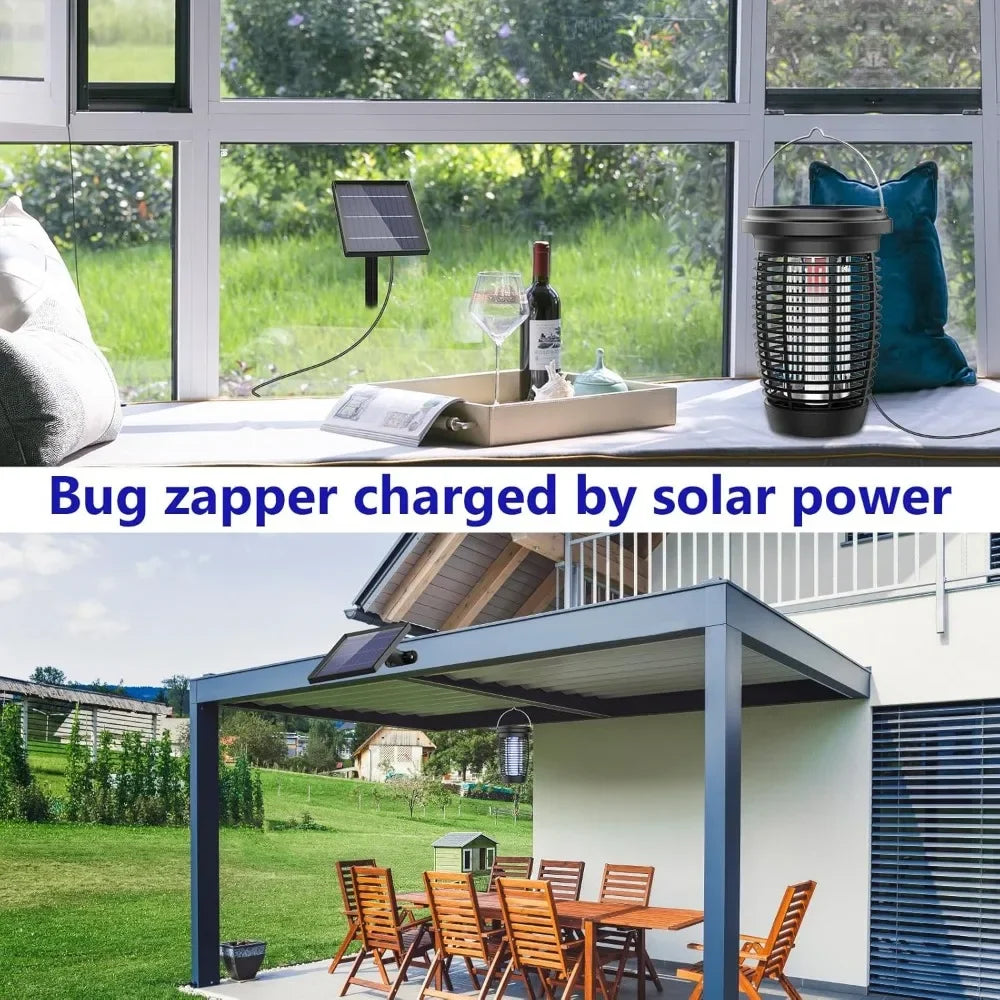 AISITINH Solar Bug Zapper 2 in 1 Mosquito Killer Lamp